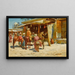Market in Tashkent - Richard Karlovich Zommer — framed artwork on a wall