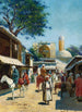 Mercado callejero en Samarcanda - Richard Karlovich Zommer — vista de la obra