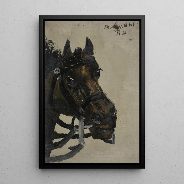 Head of Horse - Richard Nicolas Roland Holst — framed artwork on a wall