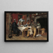 A pastoral visit - Richard Norris Brooke — framed artwork on a wall
