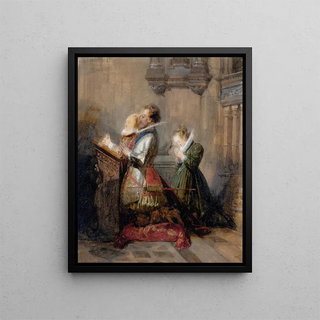 Richard Parkes Bonington - Henry IV praying accompanied by two ladies La Prire.webp