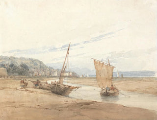 Cerca de Honfleur - Richard Parkes Bonington — vista de la obra