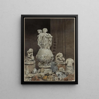 Richard Phen Spiers - Vestiges dlments sculpts dcorant lHtel de Ville en 1871.webp