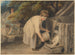 Niña alimentando cerdos - Richard Westall — vista de la obra