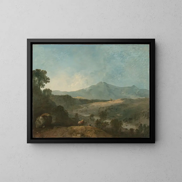 Cader Idris y el río Mawddach - Richard Wilson — cuadro enmarcado en la pared
