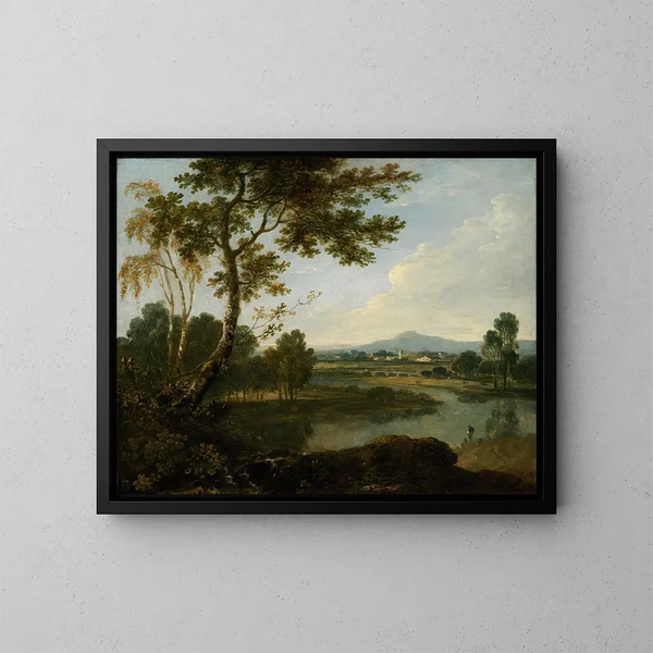 Paisaje en Italia - Richard Wilson — cuadro enmarcado en la pared