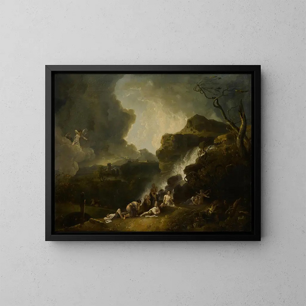La Destrucción de los hijos de Nióbe - Richard Wilson — cuadro enmarcado en la pared