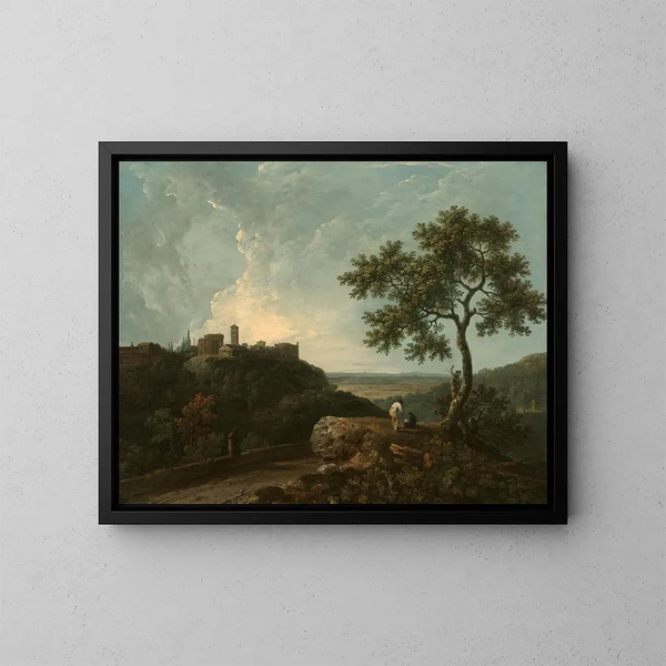 Tivoli, el templo de la Sibila y el Campo - Richard Wilson — cuadro enmarcado en la pared