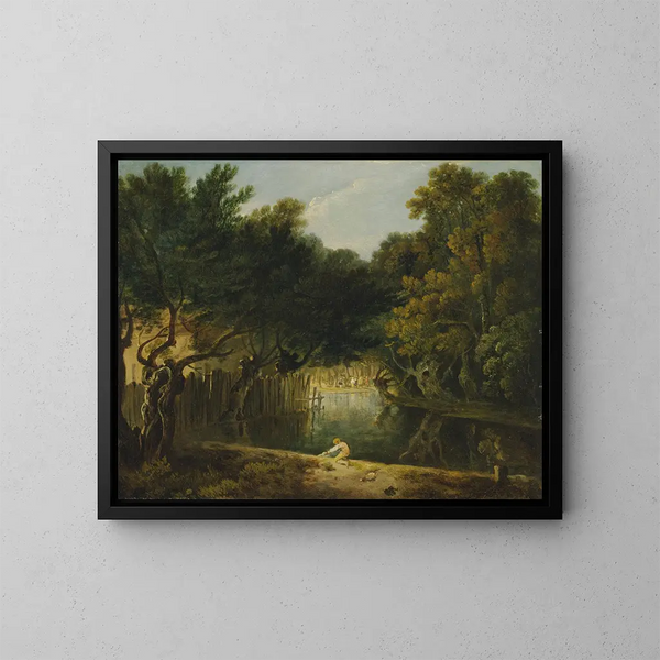 Vista de la naturaleza en el parque de St James - Richard Wilson — cuadro enmarcado en la pared