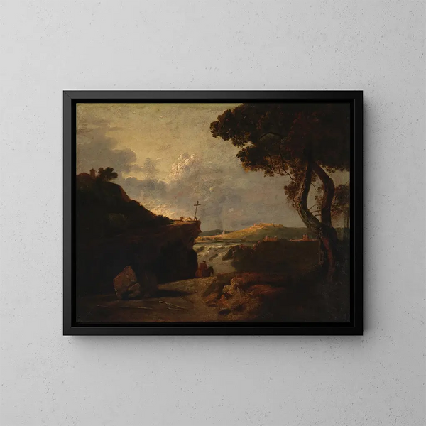 Monje blanco - Richard Wilson — cuadro enmarcado en la pared