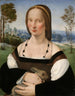 Portrait of a lady with a rabbit - Ridolfo Ghirlandaio — artwork view