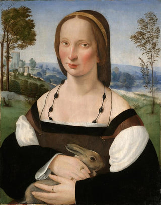 Ridolfo Ghirlandaio - Portrait of a Lady with a Rabbit.webp