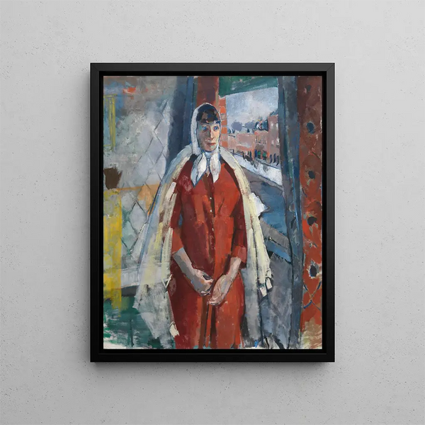 Woman at the Window - Rik Wouters — framed artwork on a wall