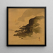Ribera con aves - Shibata Zeshin — cuadro enmarcado en la pared