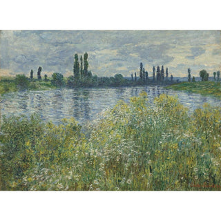 Rives de la Seine à Vétheuil - Claude Monet | Reproduction Tableau Décoration murale affiche copie