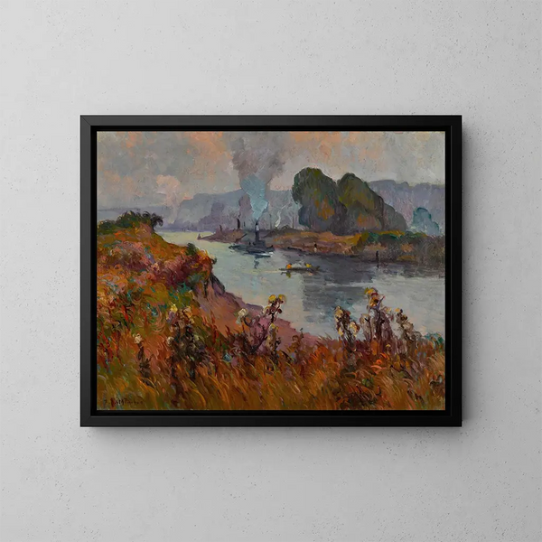 Bord de Seine - Robert Antoine Pinchon — framed artwork on a wall