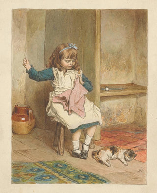 Robert Barnes - Girl Sewing.webp