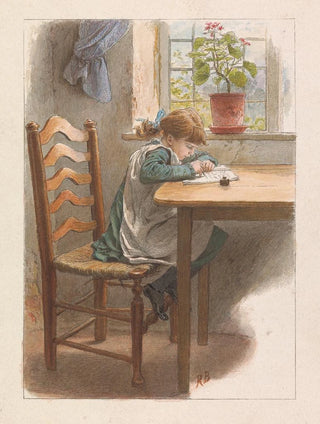 Robert Barnes - Girl Writing.webp