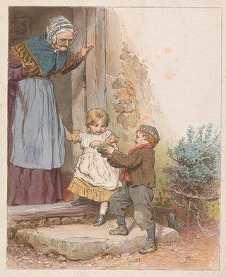 Robert Barnes - The Grandmother with her Grandchildren.webp