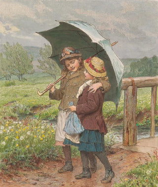 Robert Barnes - Two Girls Under an Umbrella.webp
