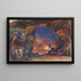 Scene of the Underworld with a man and a woman on throne and death as guard - Robert Caney — framed artwork on a wall