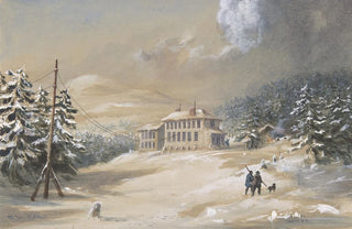 Robert Charles Dudley - Trinity Bay Newfoundland Exterior View of the Telegraph House in 18571858.webp