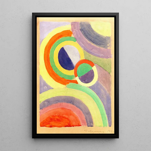 Composition - Robert Delaunay — framed artwork on a wall