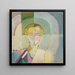 Portrait Painting of Madame Heim - Robert Delaunay — framed artwork on a wall
