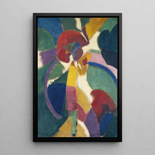 Woman with an Umbrella - Robert Delaunay — framed artwork on a wall