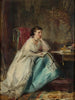 Mujer en su oficina - Robert Duddingstone Herdman — vista de la obra