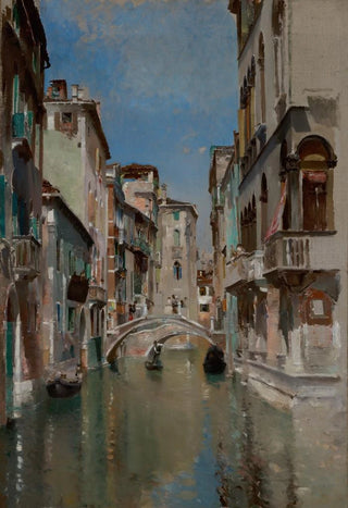 Robert Frederick Blum - Canal in Venice San Trovaso Quarter.webp