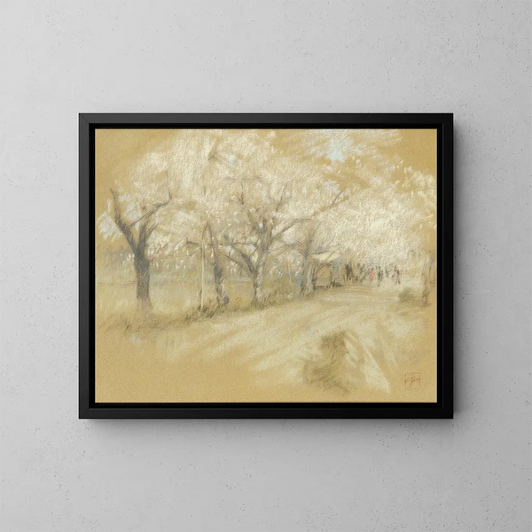 Paisaje primaveral - Robert Frederick Blum — cuadro enmarcado en la pared