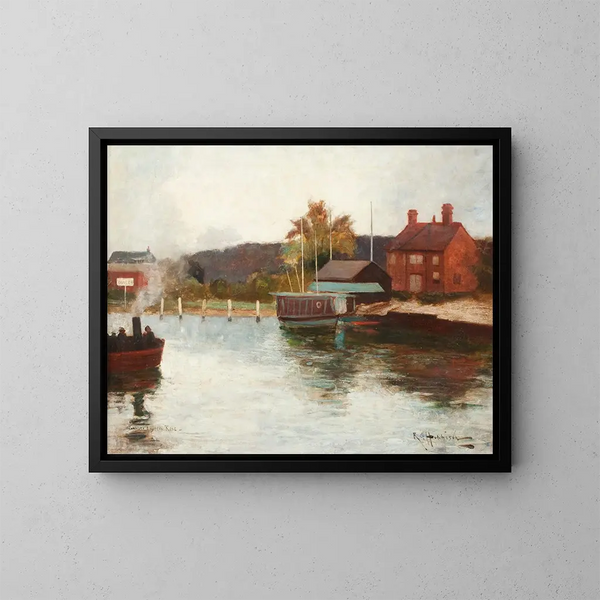 Les pêcheurs complets - Robert Gemmell Hutchison — framed artwork on a wall