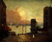 Nubes cúmulus sobre el East River - Robert Henri — vista de la obra