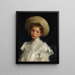 Dutch girl in white - Robert Henri — framed artwork on a wall
