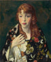 Edna Smith en un wrap japonés - Robert Henri — vista de la obra