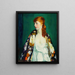 Edna - Robert Henri — cuadro enmarcado en la pared