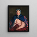 La mujer del viejo Johnnies - Robert Henri — cuadro enmarcado en la pared