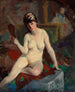 Nu sentado - Robert Henri — vista de la obra