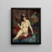 Nu sentado - Robert Henri — cuadro enmarcado en la pared