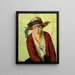 The beach hat - Robert Henri — framed artwork on a wall