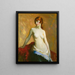 La joven muchacha - Robert Henri — cuadro enmarcado en la pared