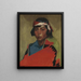 Joven macho del pueblo de Tesuque - Robert Henri — cuadro enmarcado en la pared