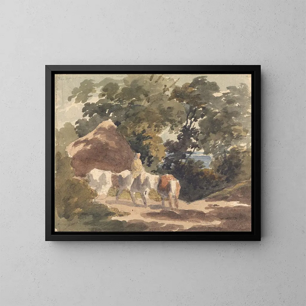 Souvenir de Gainsborough - Robert Hills — framed artwork on a wall