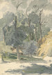 Árboles y granjas en Ashstead Park, Surrey - Robert Hills — vista de la obra