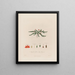 Anagallis tenella or bog pimpernel - Robert John Thornton — framed artwork on a wall