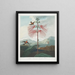 Planta sensible a grandes flores - Robert John Thornton — cuadro enmarcado en la pared