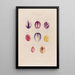 Tulip Petals - Robert John Thornton — framed artwork on a wall