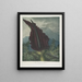 The Dragon arum - Robert John Thornton — framed artwork on a wall