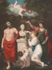 Sculape Cérès y Cupido honrando el busto de Linnus - Robert John Thornton — vista de la obra